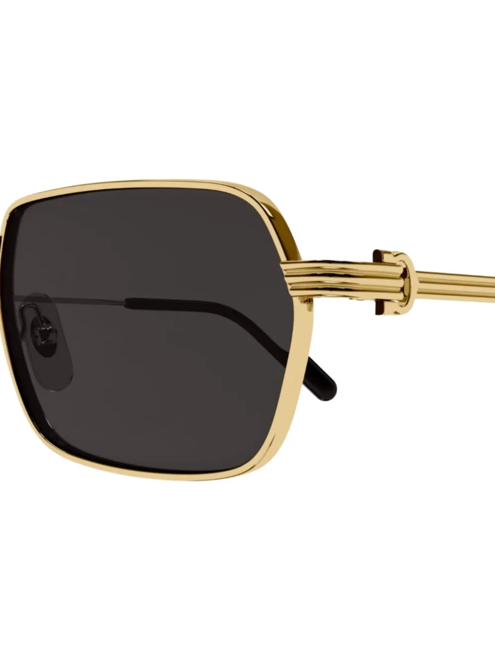 Cartier Eyewear Zonnebril met vierkant montuur Goud