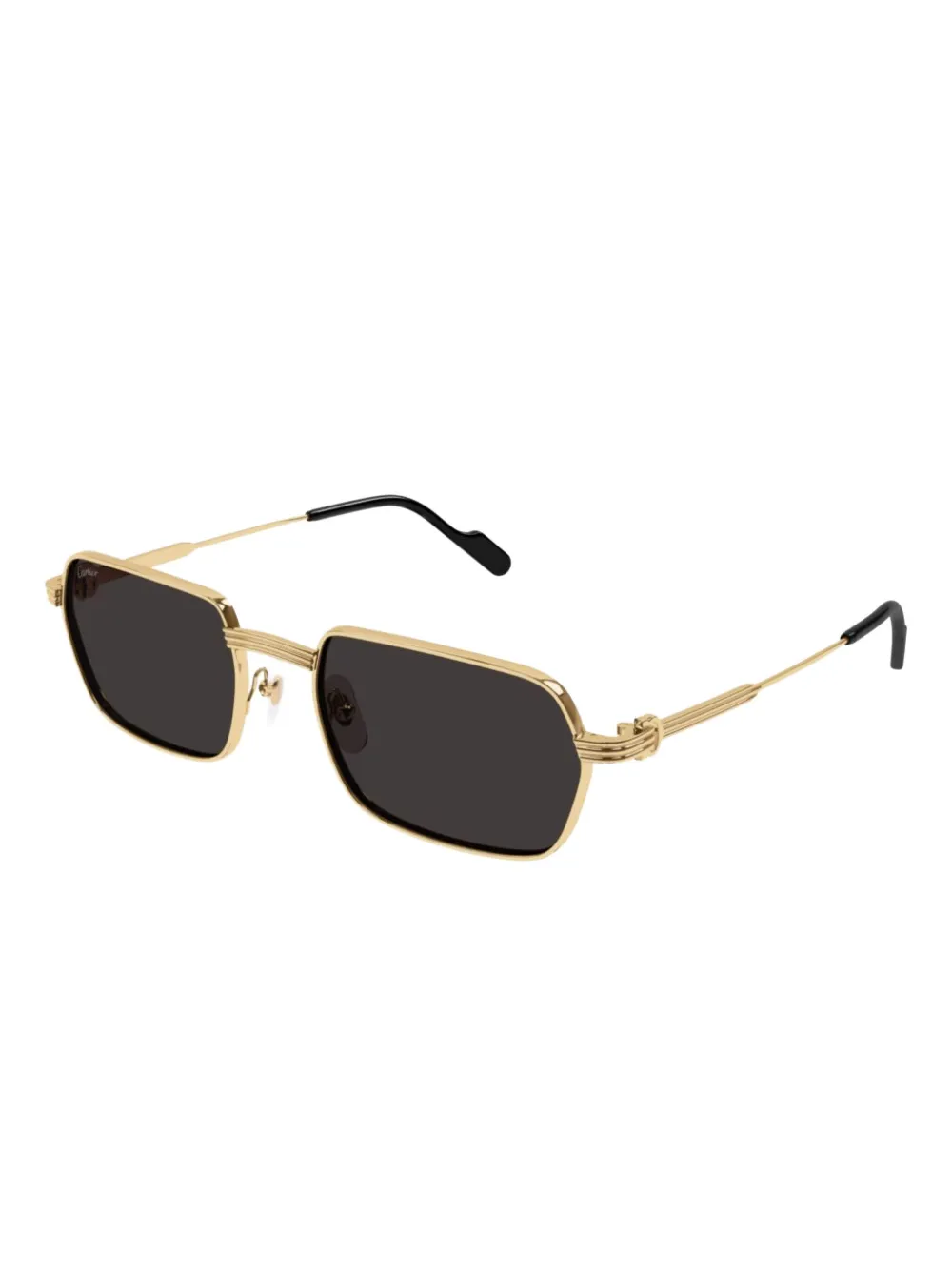 Cartier Eyewear Zonnebril met vierkant montuur Goud