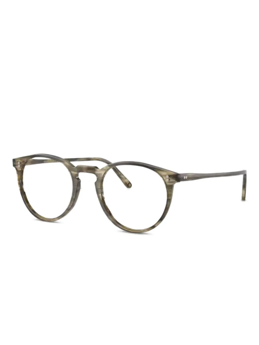 Oliver Peoples round-frame glasses - ブラウン Oliver Peoples round-frame glasses - ブラウン