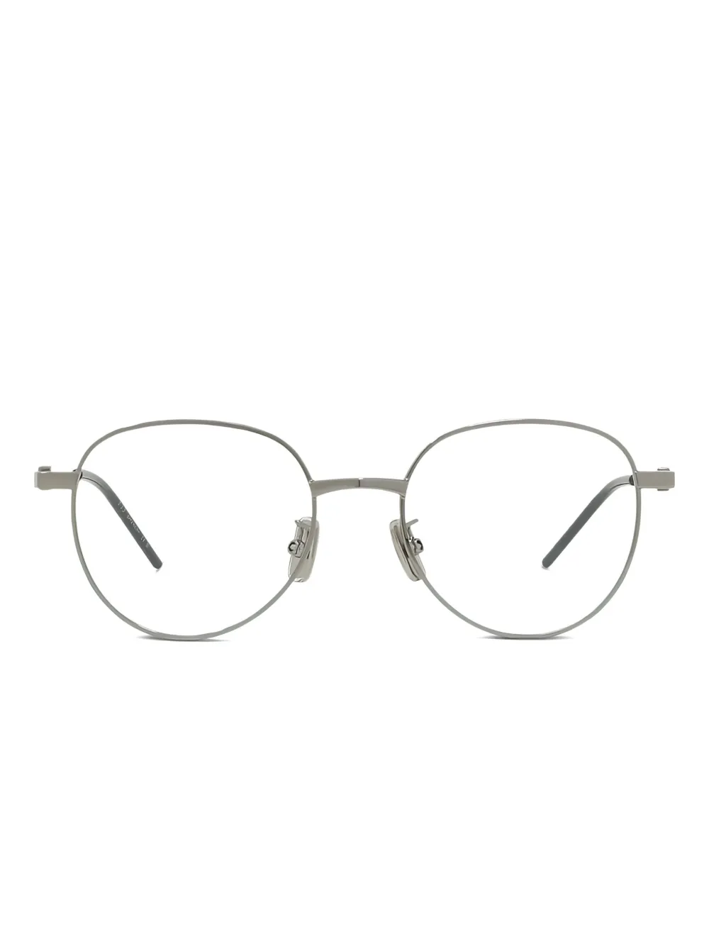 Givenchy Oval-frame Glasses In Silver