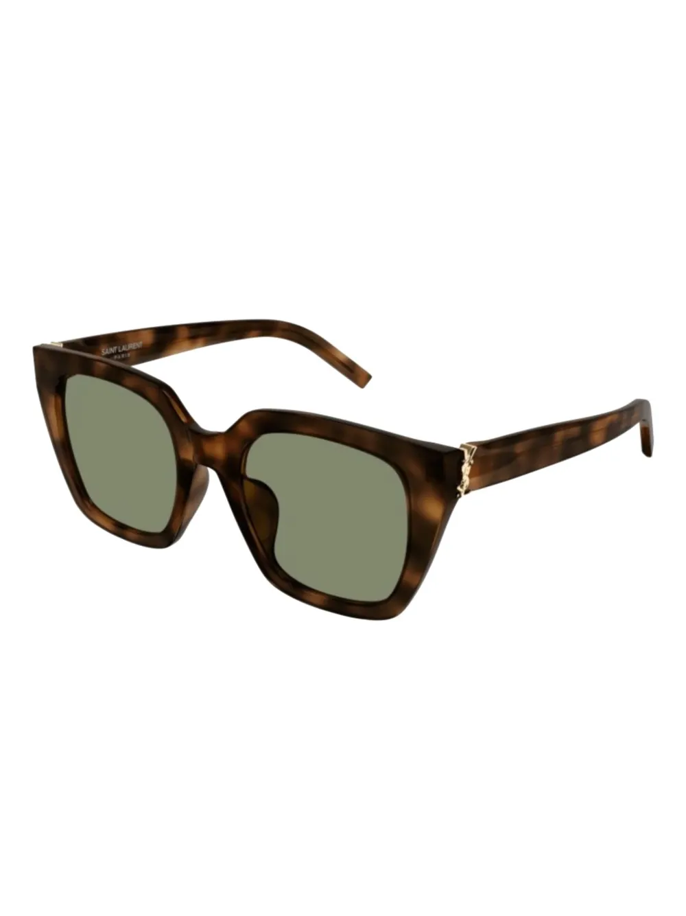 Saint Laurent Eyewear tortoiseshell geometric sunglasses Bruin