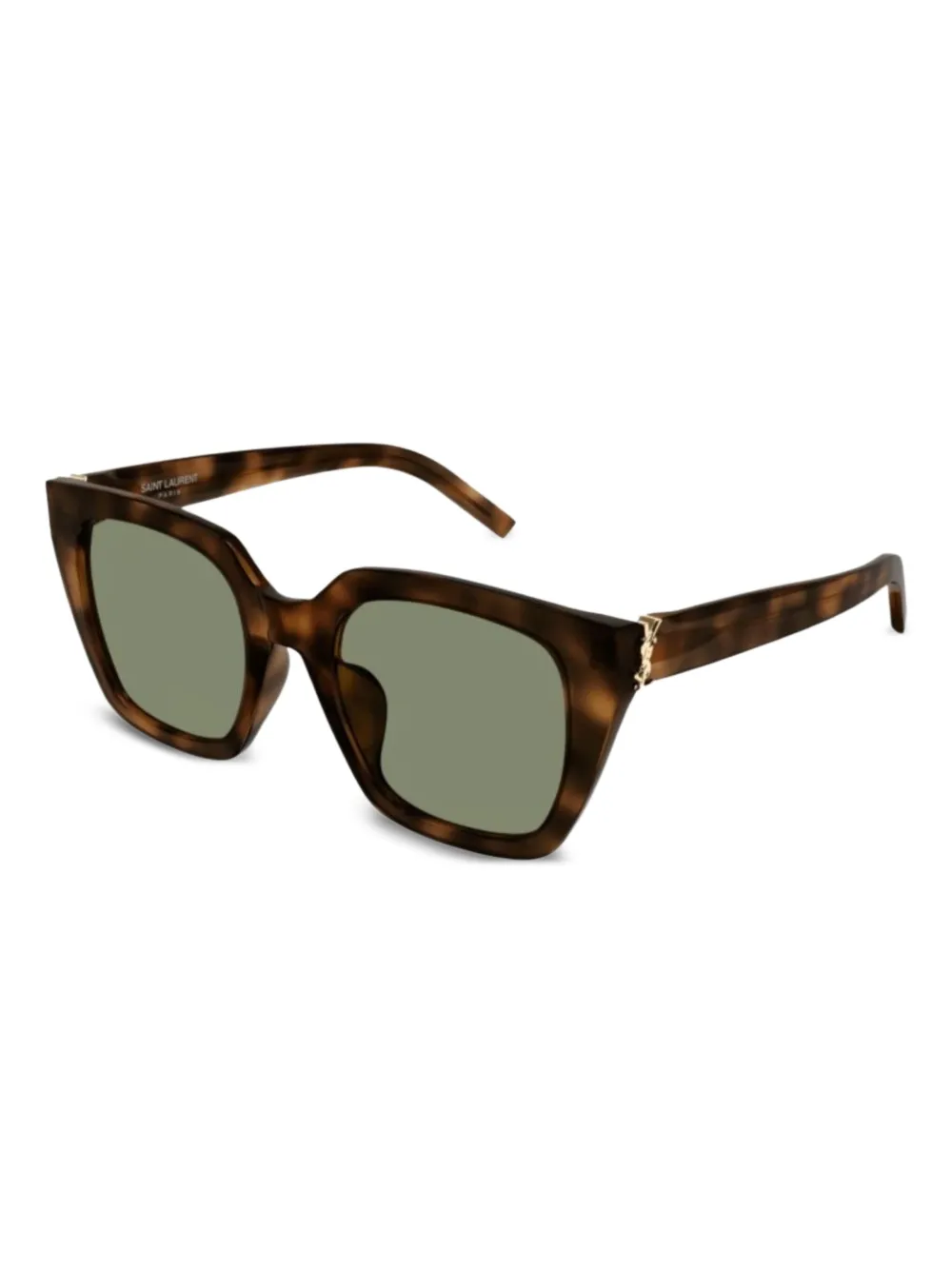 Saint Laurent Eyewear tortoiseshell geometric sunglasses Bruin