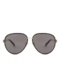 Bvlgari Serpenti pilot-frame sunglasses - Gold
