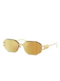Versace Eyewear geometric-frame sunglasses - Gold