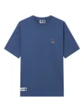 FINGERCROXX embroidered-logo cotton T-shirt - Blue
