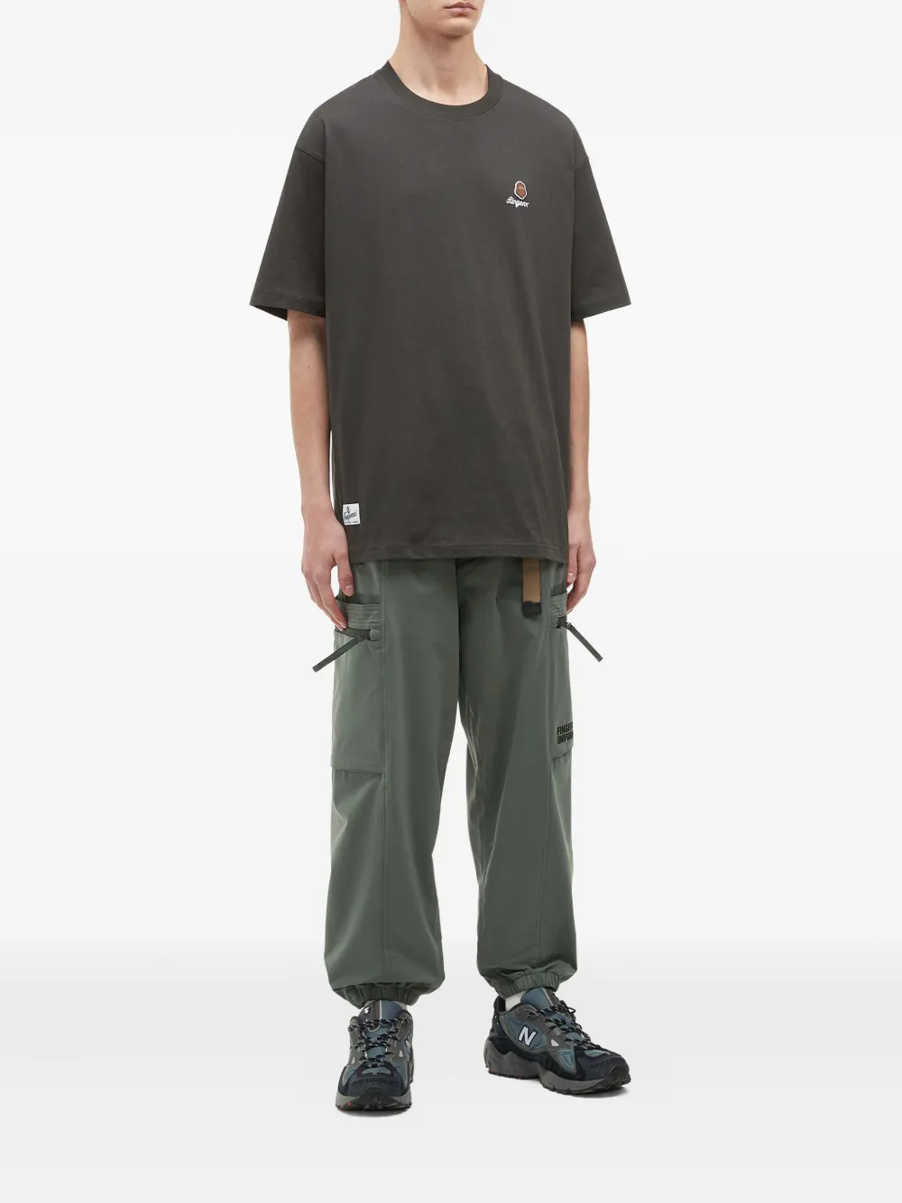 FINGERCROXX embroidered-logo cotton T-shirt | T-Shirts | Image 2