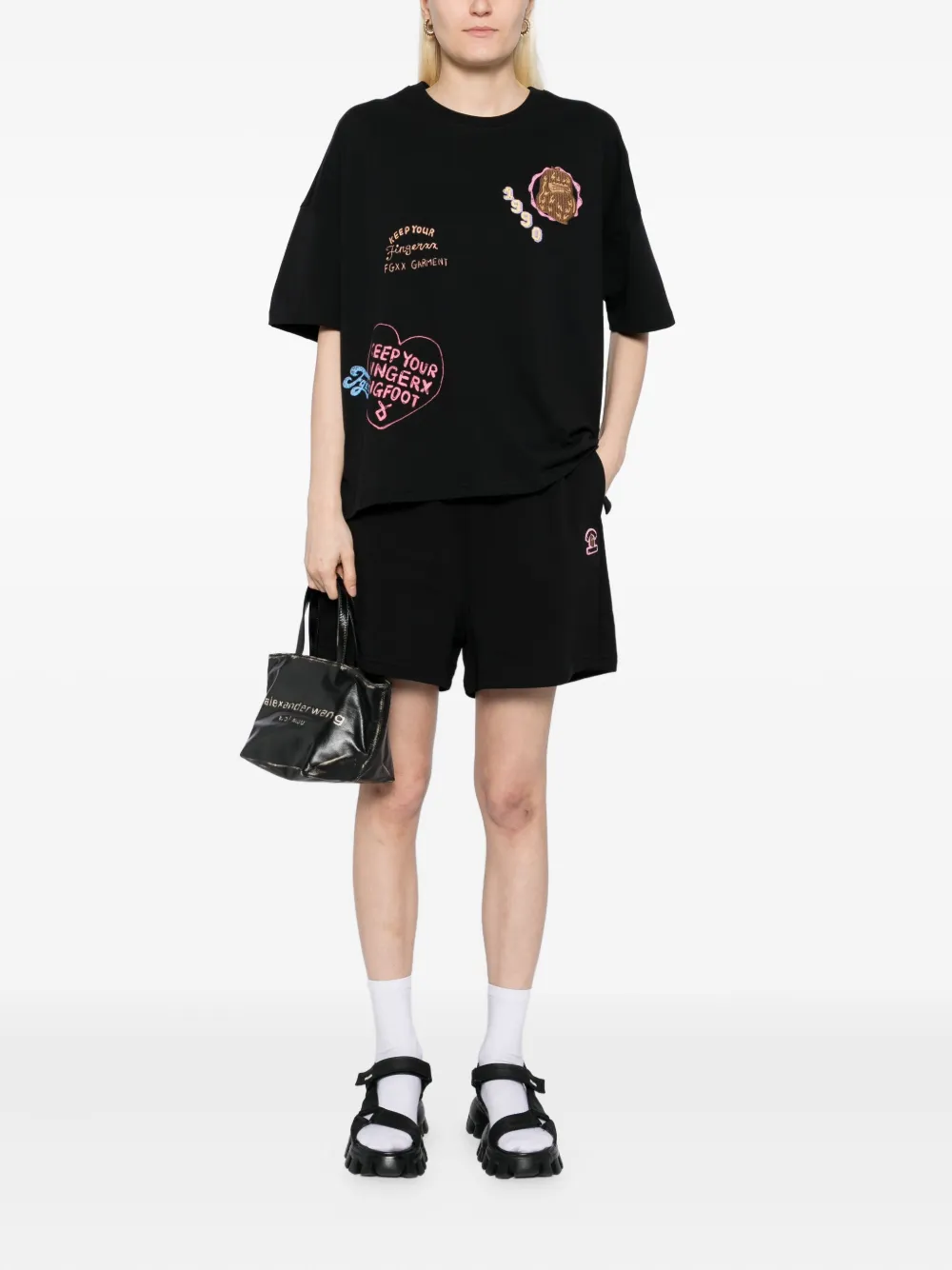FINGERCROXX logo-embroidered T-shirt | T-Shirts & Jersey Shirts | Image 2