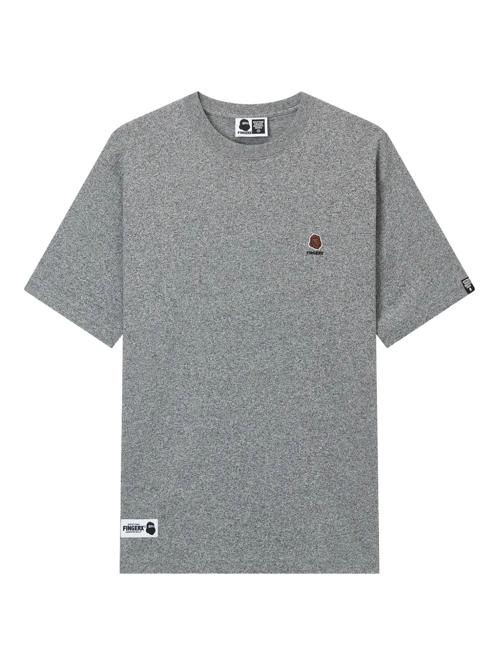 FINGERCROXX embroidered-logo T-shirt | Grey | Image 1