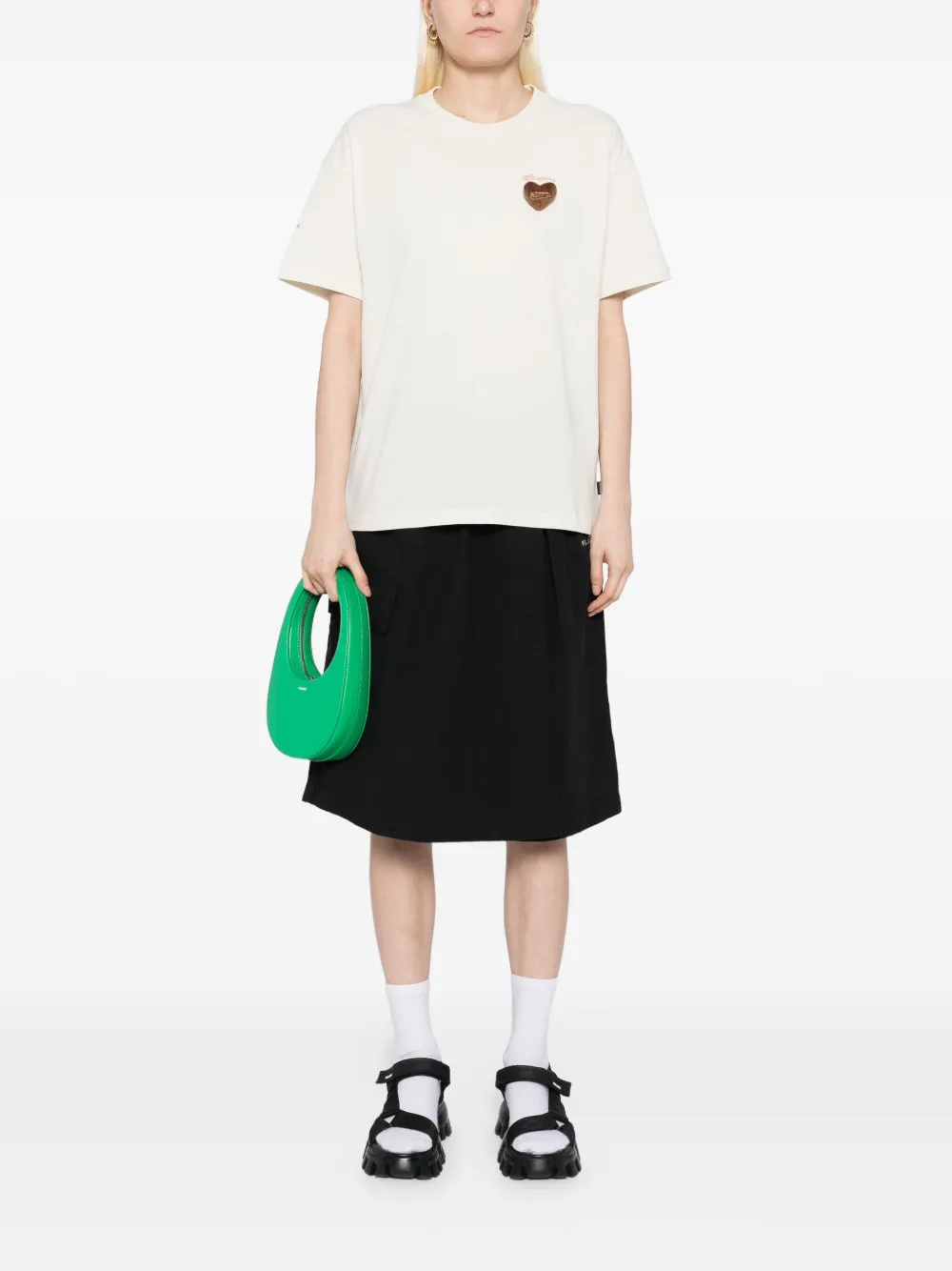 FINGERCROXX logo-embroidered skorts | A-Line Skirts | Image 2