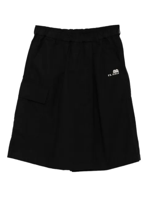 FINGERCROXX logo-embroidered skorts