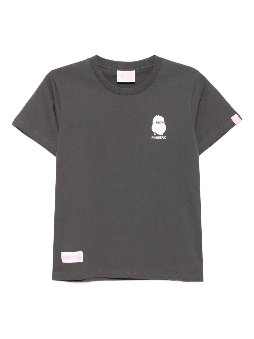 FINGERCROXX logo-printed T-shirt | Grey | Image 1