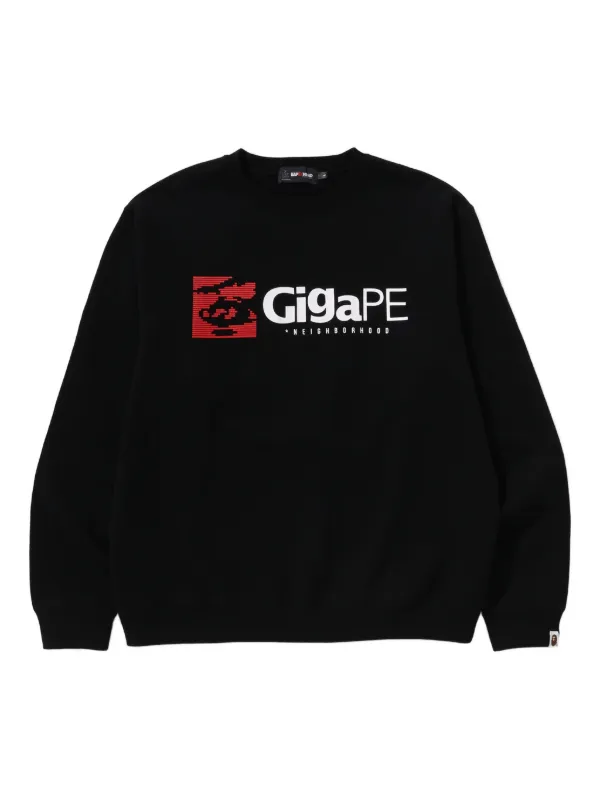 Neighborhood logo-print crew-neck Sweatshirt | Black | FARFETCH