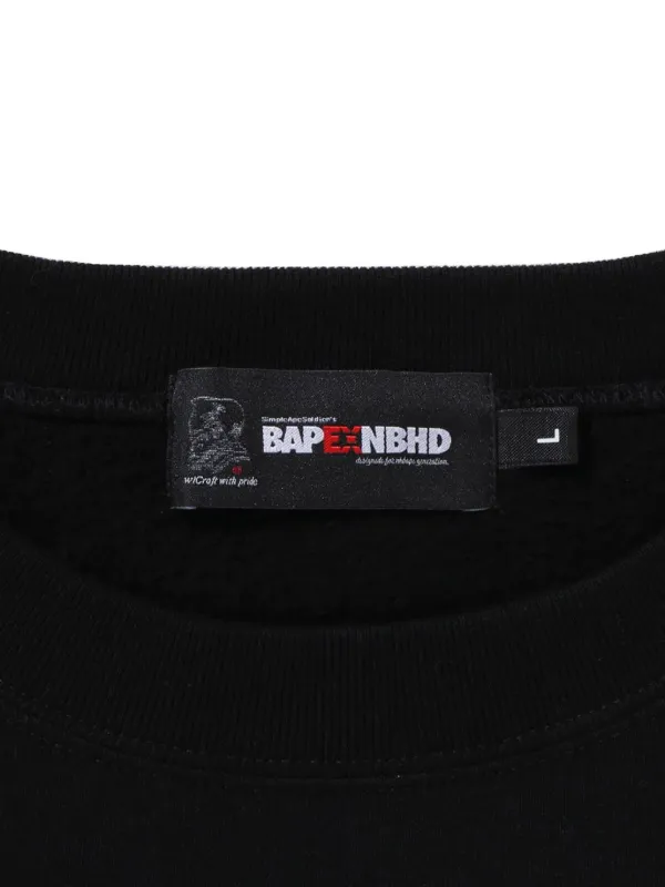 Neighborhood logo-print crew-neck Sweatshirt | Black | FARFETCH ZA
