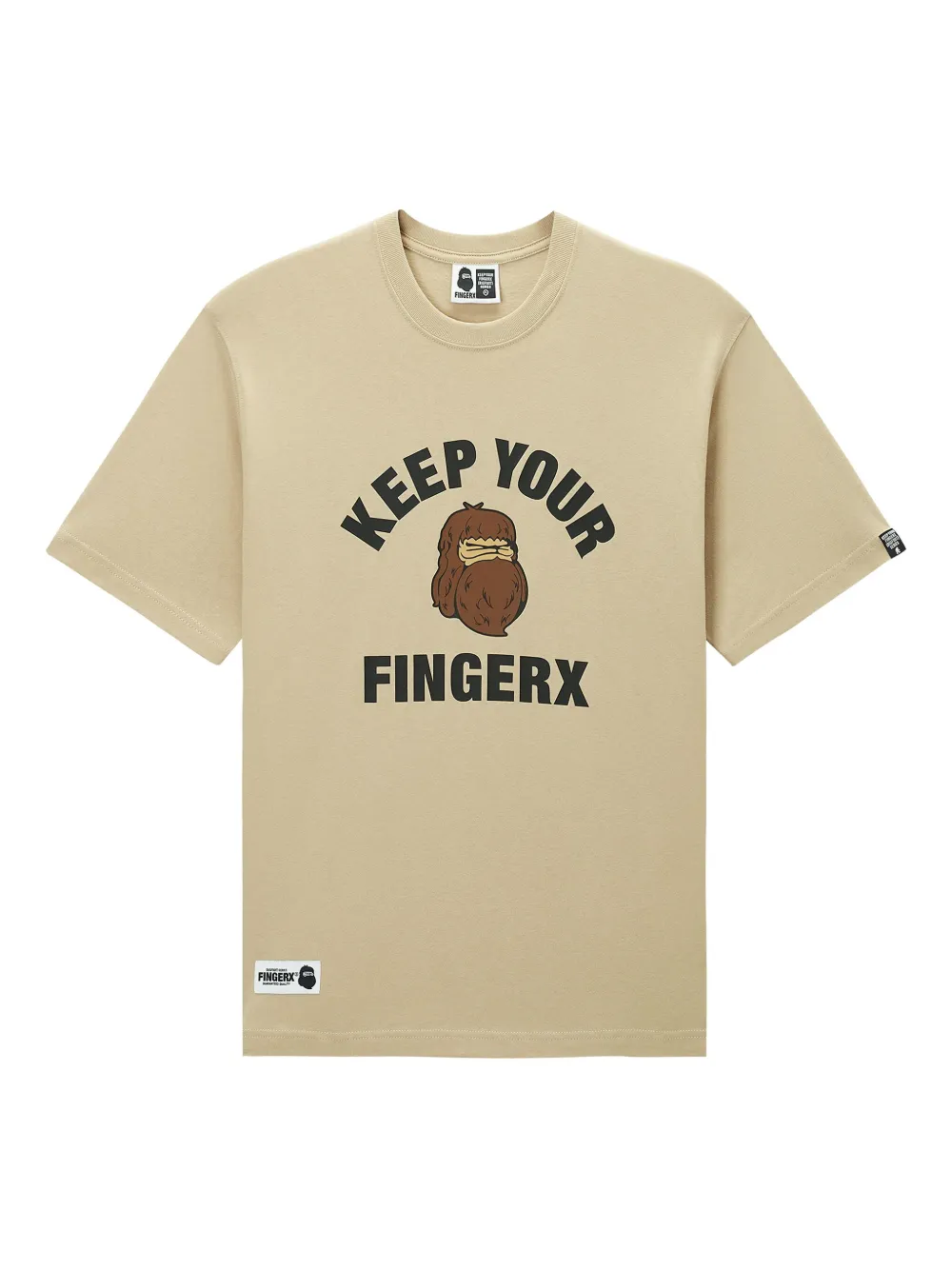 FINGERCROXX graphic-print T-shirt | Neutrals | Image 1