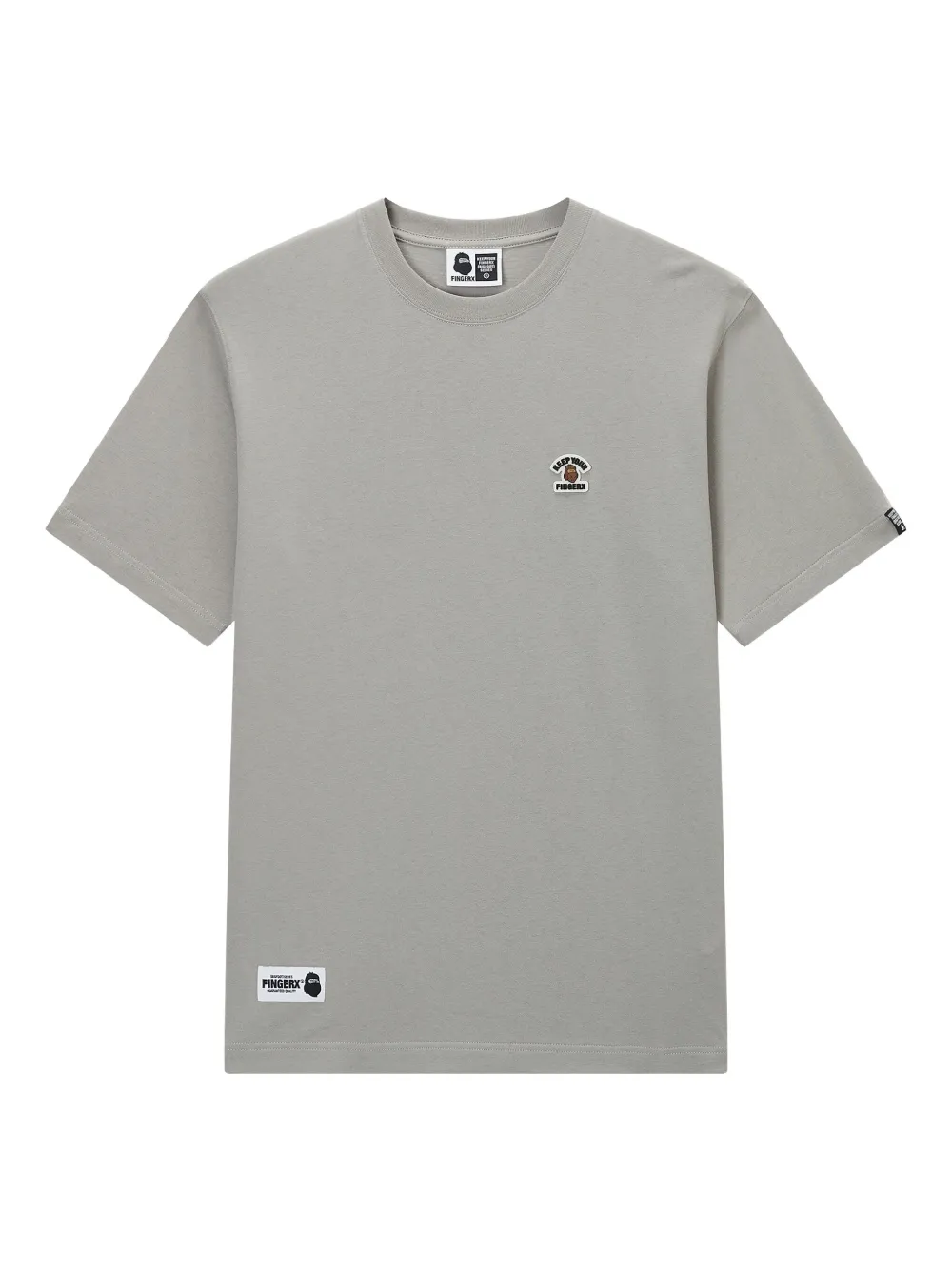 FINGERCROXX embroidered-logo T-shirt | Grey | Image 1