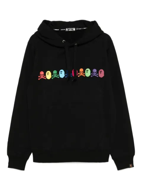 Mastermind Japan x Bape logo printed hoodie