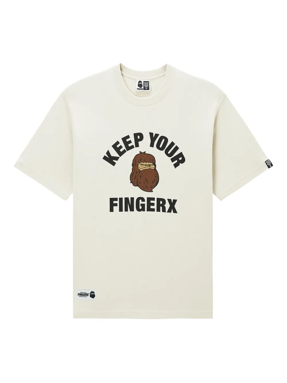 FINGERCROXX graphic-print T-shirt | Neutrals | Image 1