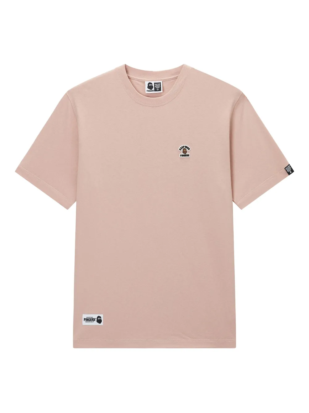 FINGERCROXX embroidered-logo T-shirt | Pink | Image 1
