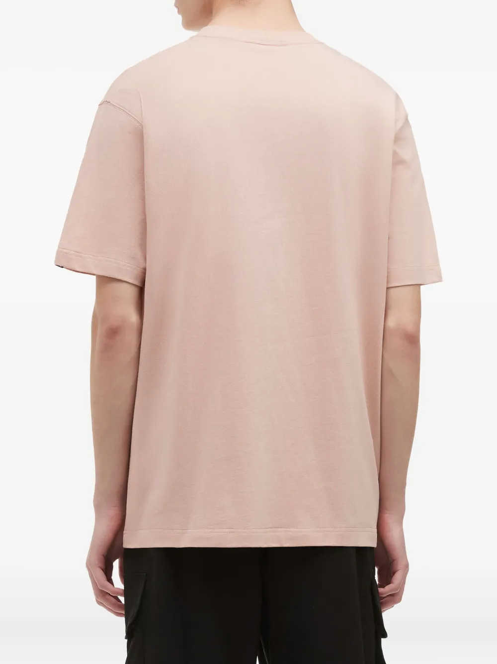 Fingercroxx Embroidered-logo T-shirt In Pink