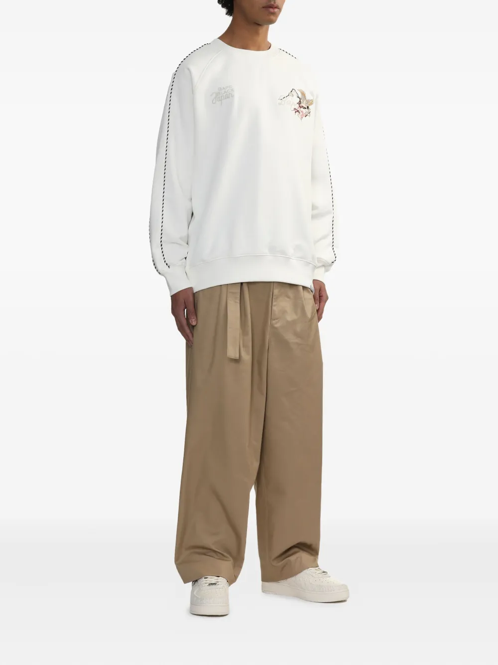 BAPE BLACK *A BATHING APE Plooibroek met ceintuur - Beige
