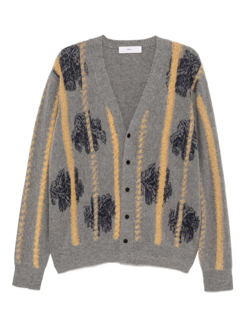 Toga graphic-print cardigan | Grey | Image 1