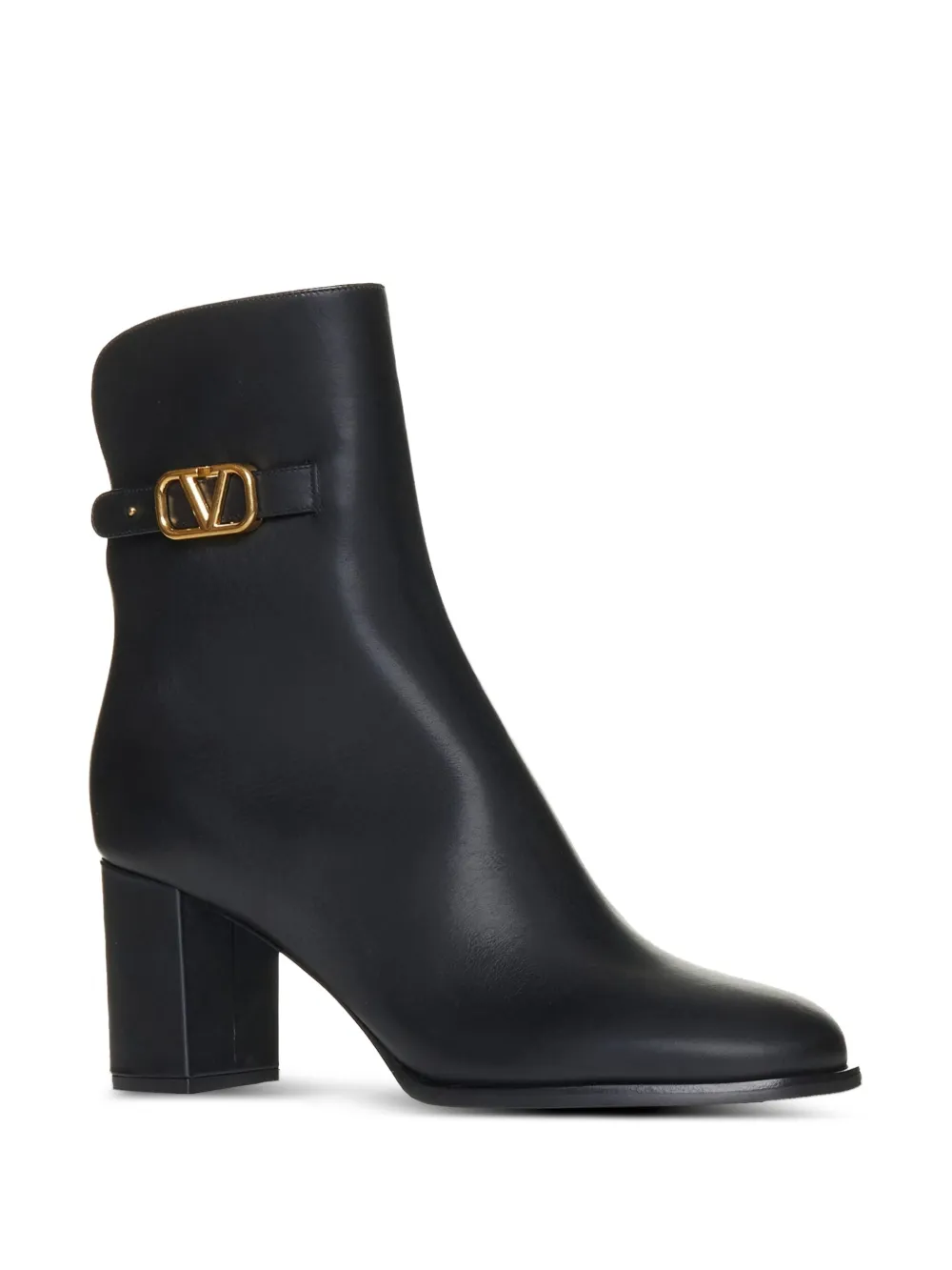 Valentino Garavani 70mm Vlogo block-heel boots Black