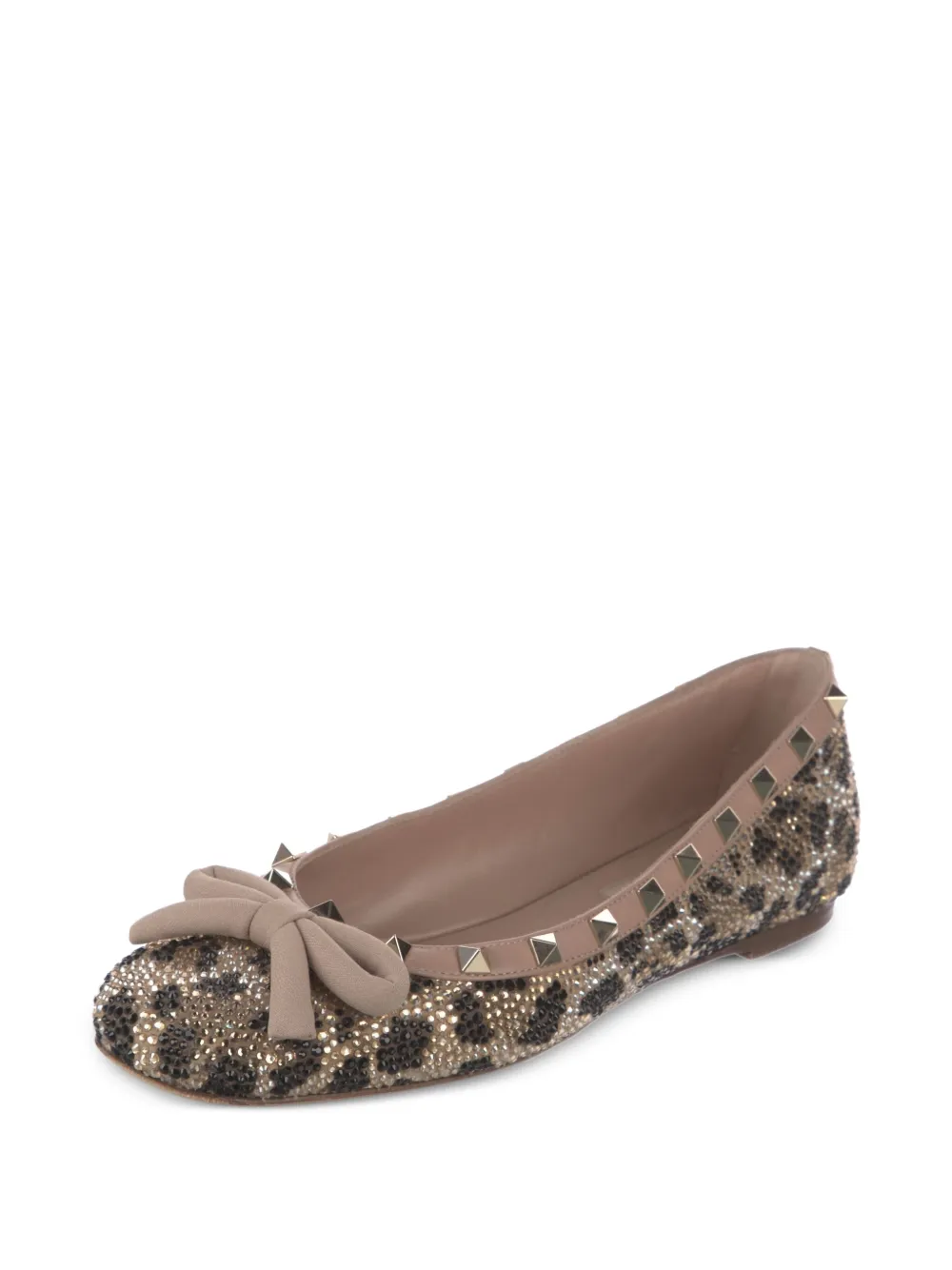 Valentino Garavani Rockstud ballet flats Neutrals