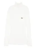 Elisabetta Franchi ribbed roll-neck sweater - White