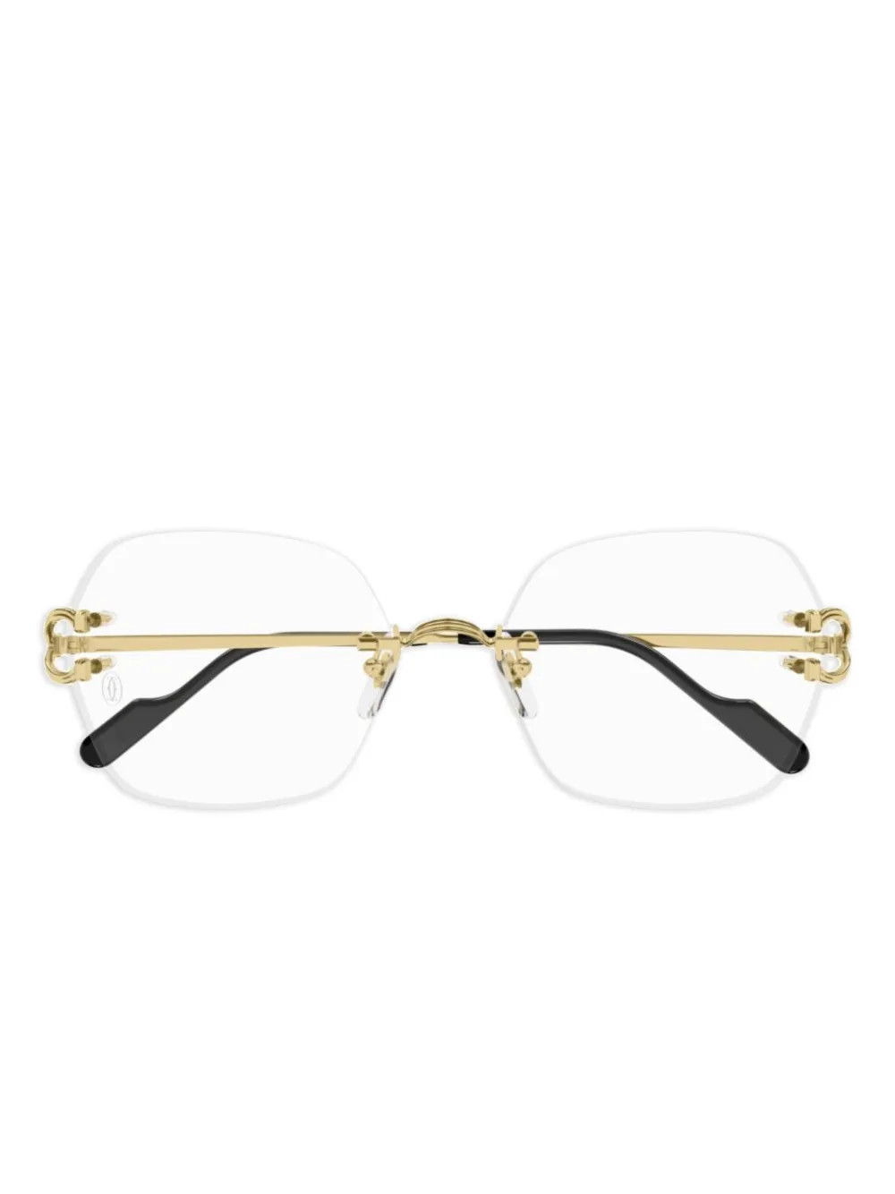 Cartier Eyewear Signature C リムレス サングラス - ゴールドトーン Cartier Eyewear Signature C リムレス サングラス - ゴールドトーン