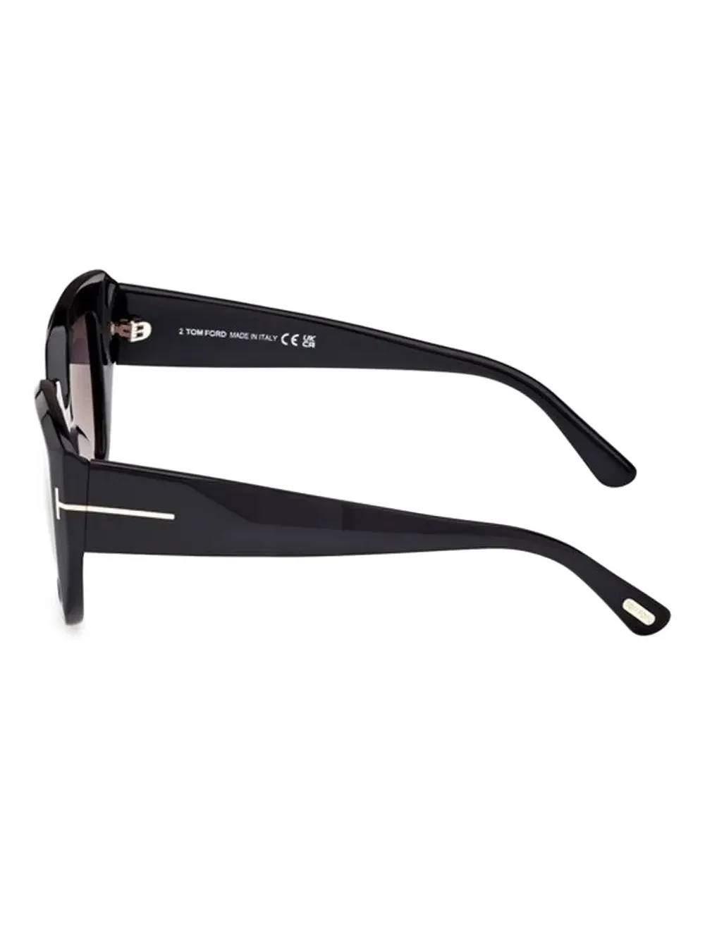 美品　TOM FORD ラウンド型サングラス ブラック TOM FORD Eyewear グラデーション ラウンドサングラス