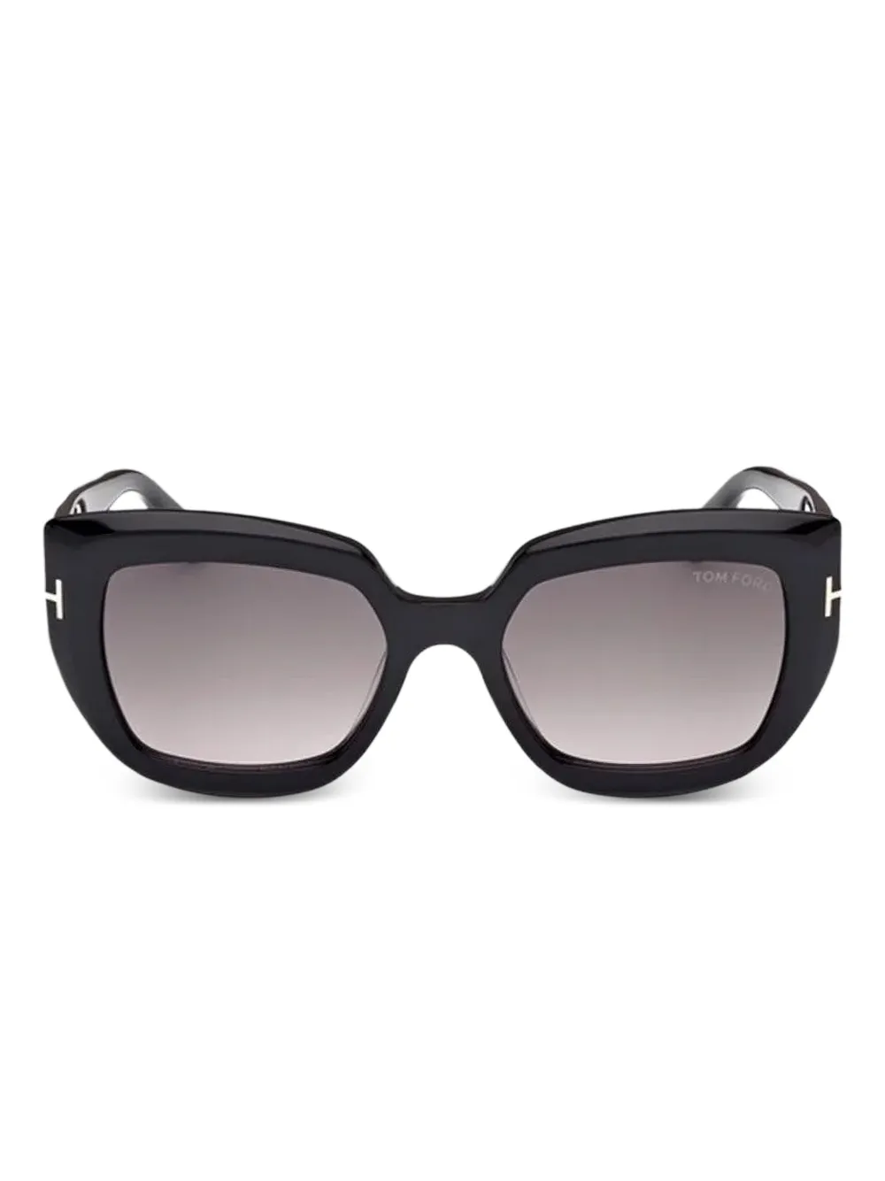 TOM FORD Eyewear グラデーション ラウンドサングラス - ブラック TOM FORD Eyewear グラデーション ラウンドサングラス - ブラック
