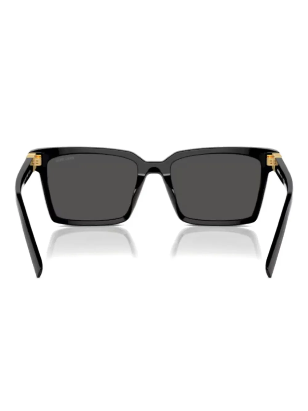 Miu Eyewear logo-detail square sunglasses Zwart