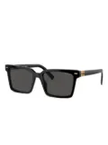 Miu Miu Eyewear logo-detail square sunglasses - Black