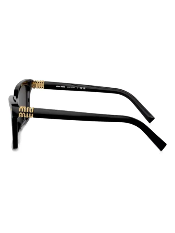 miu miu サングラス　ブラック　スクエア Miu Miu Eyewear スクエアフレーム サングラス | ブラック