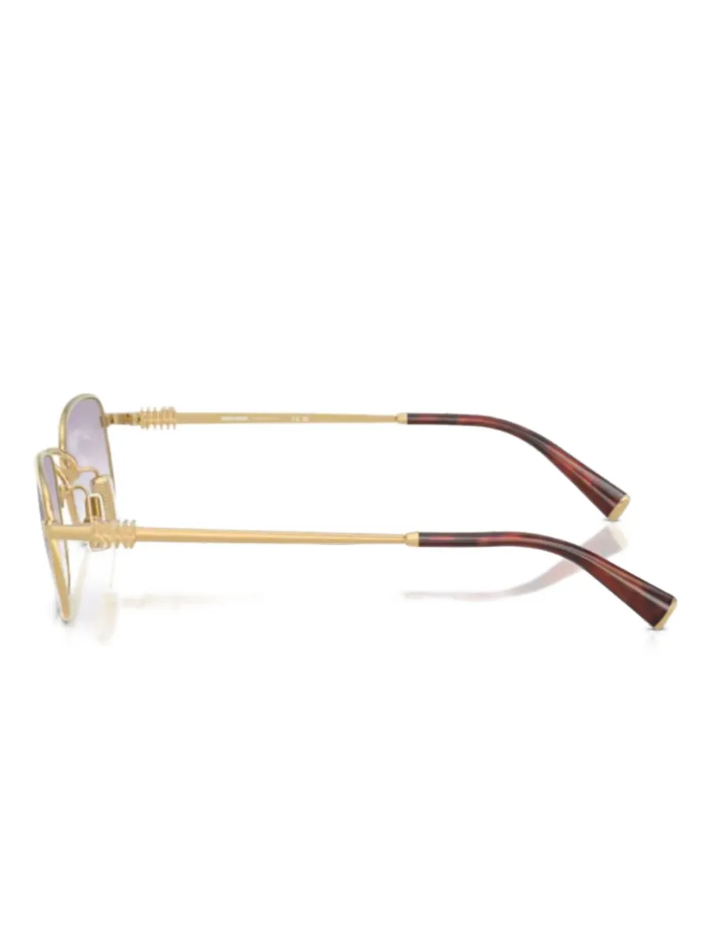 Miu Eyewear rectangle-frame sunglasses Goud
