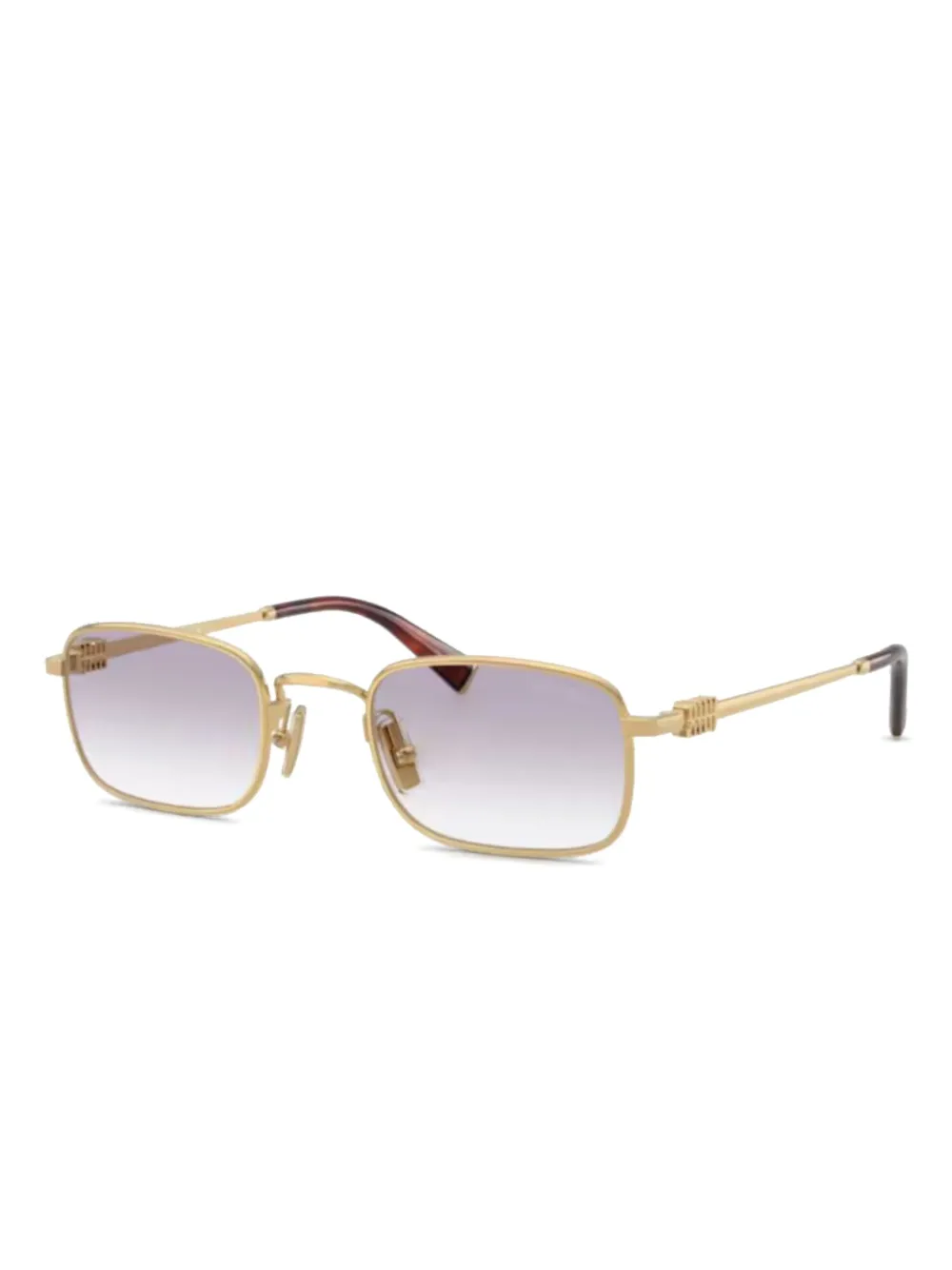 Miu Eyewear rectangle-frame sunglasses Goud
