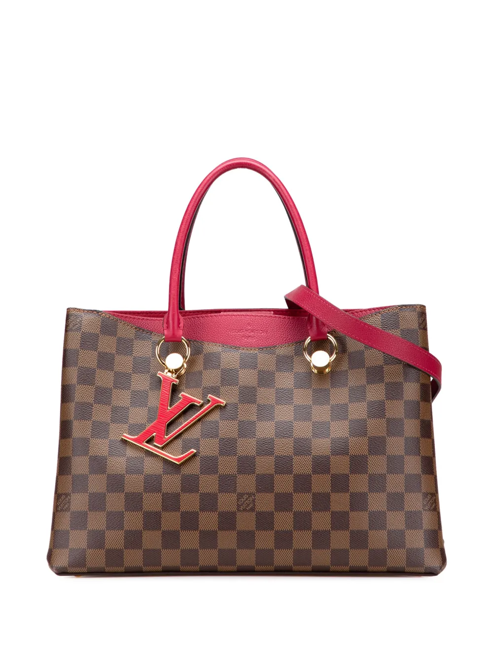 Louis Vuitton Pre-Owned 2019 Damier Ebene Riverside satchel - ブラウン Louis Vuitton Pre-Owned 2019 Damier Ebene Riverside satchel - ブラウン