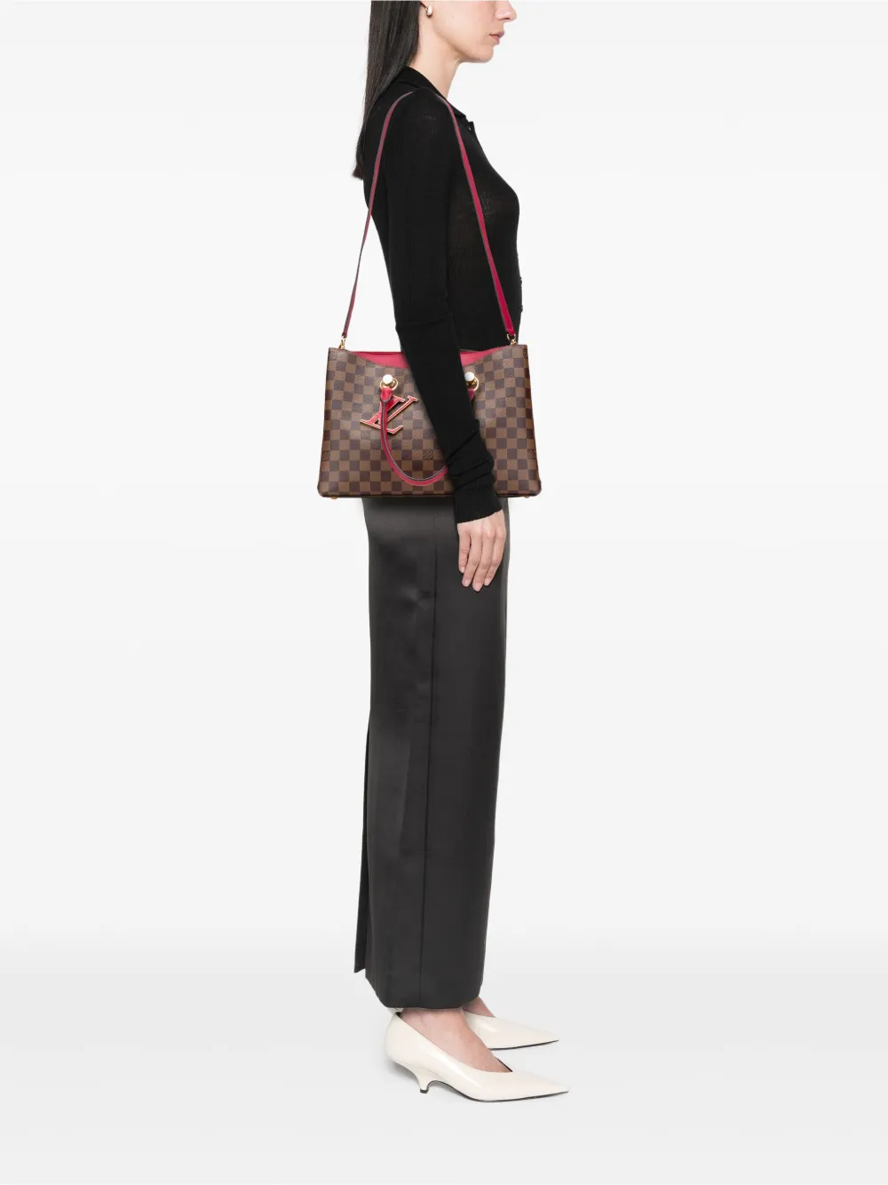 Pre-owned Louis Vuitton 2019 Damier Ebene Riverside Satchel