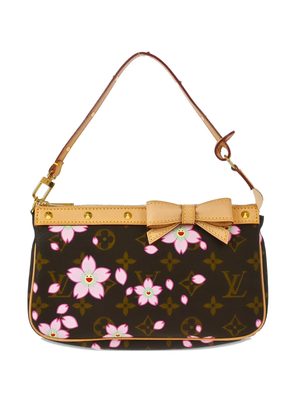 Louis Vuitton Pre-Owned x Takashi Murakami 2003 Cherry Blossom Pochette Accessoires handbag | Brown | Image 1