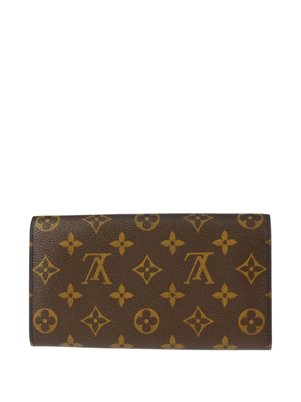 Pre-owned Louis Vuitton 2003 Porte Monnaie Wallet In Brown