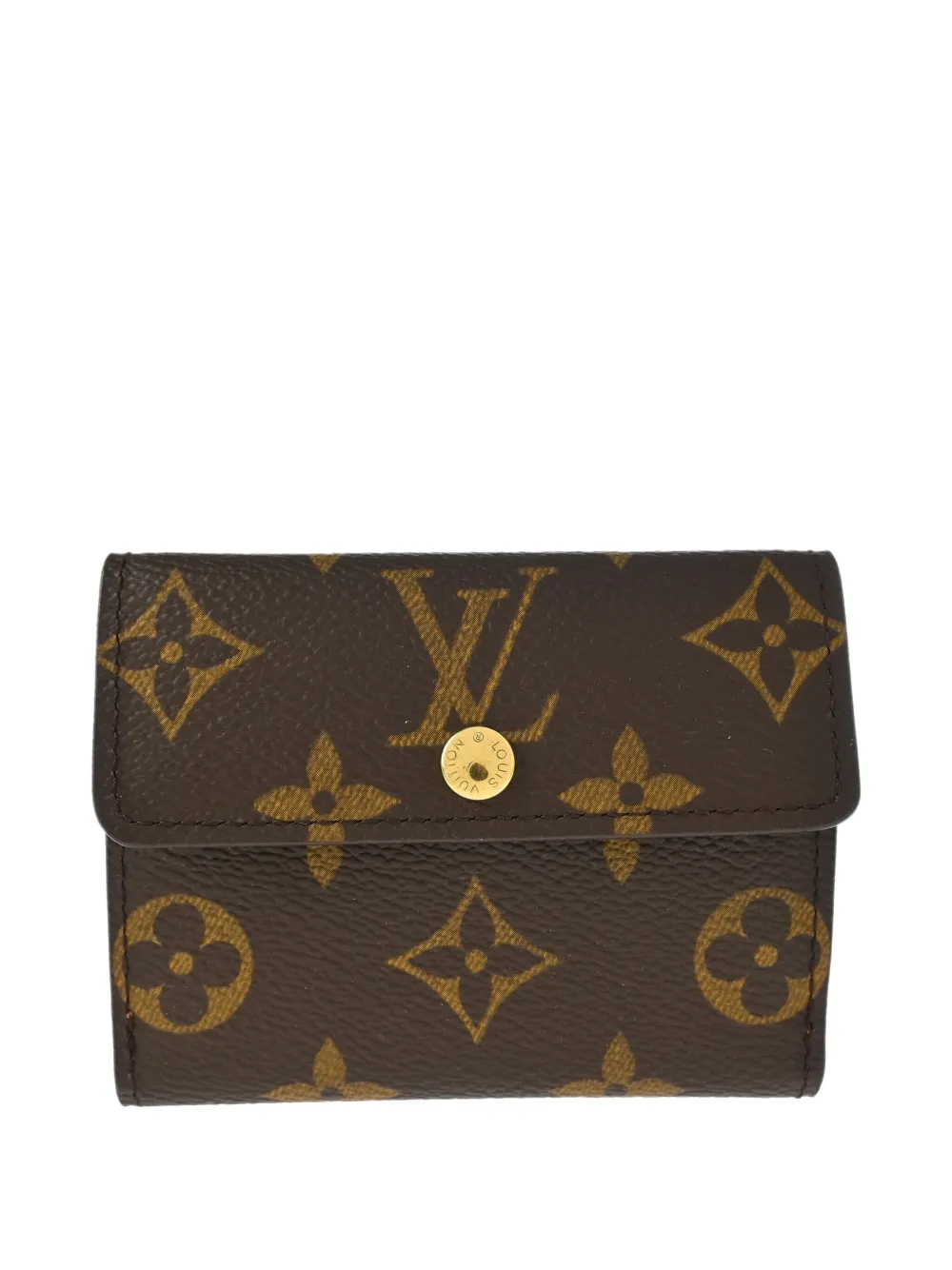 Pre-owned Louis Vuitton 2004 Ludlow Coin Case Wallet In Brown