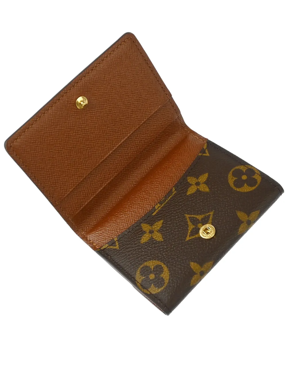 Pre-owned Louis Vuitton 2004 Ludlow Coin Case Wallet In Brown