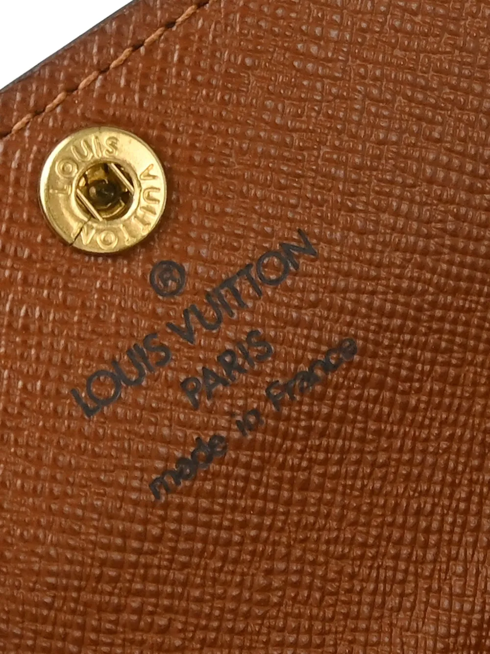 Pre-owned Louis Vuitton 2004 Ludlow Coin Case Wallet In Brown