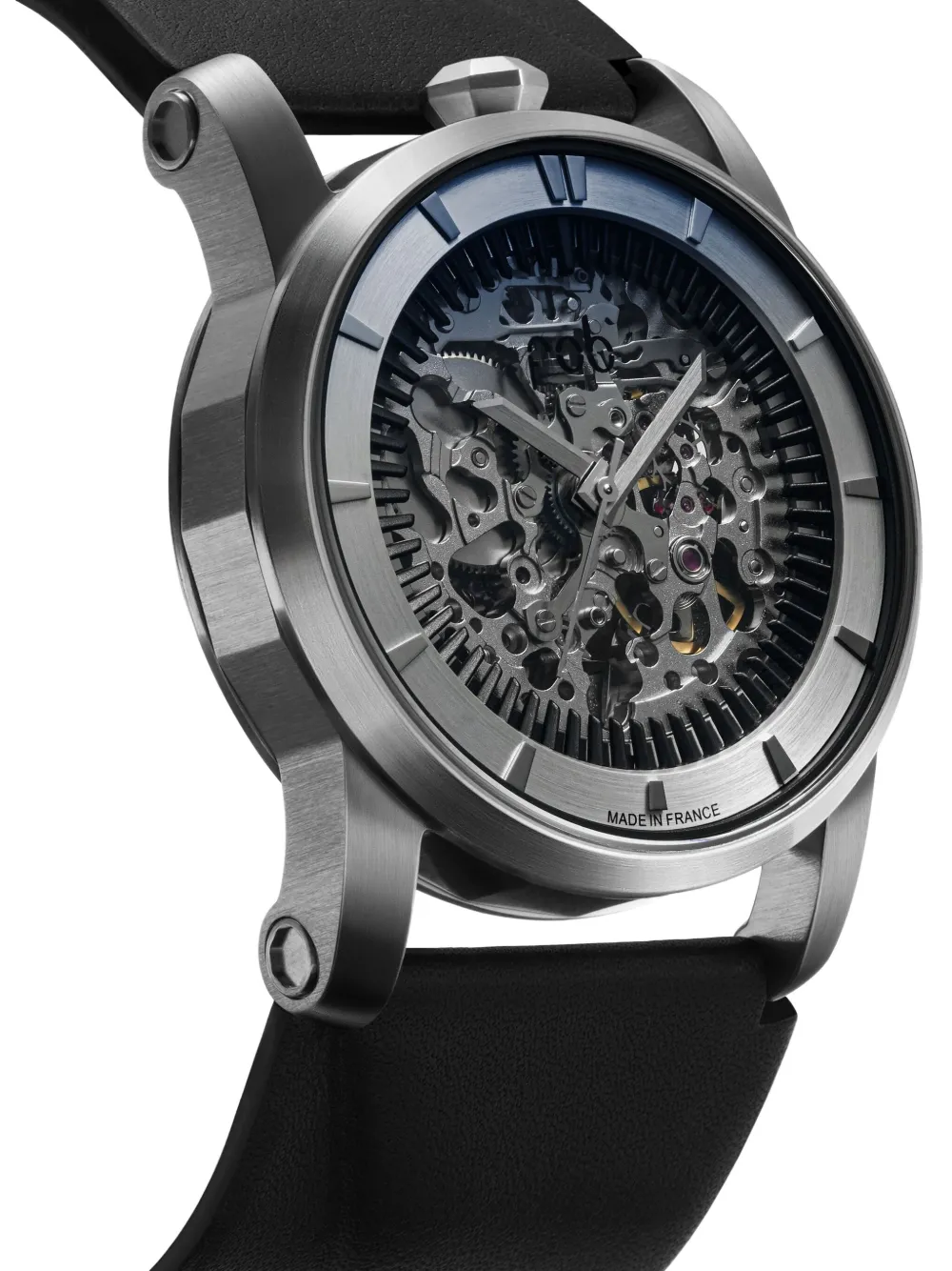 Fob Paris Skeleton 40mm horloge - Zilver