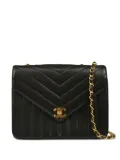 CHANEL Pre-Owned 1992 chevron-quilted shoulder bag - Black