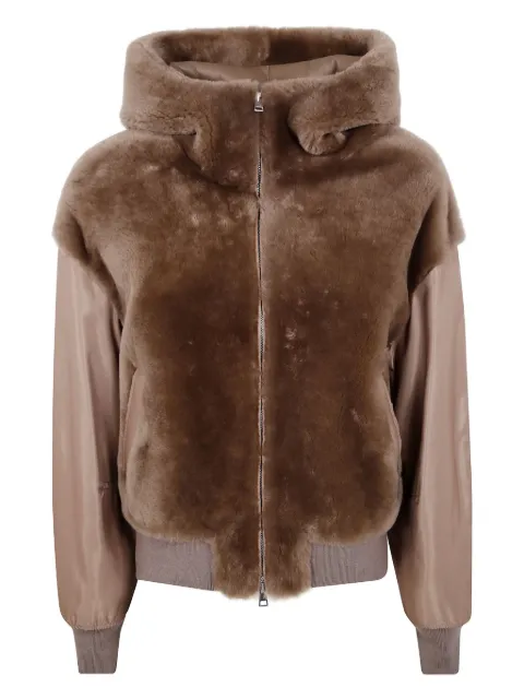 Blancha paneled hooded jacket