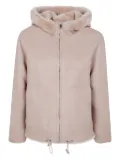 Blancha hooded shearling jacket - Neutrals