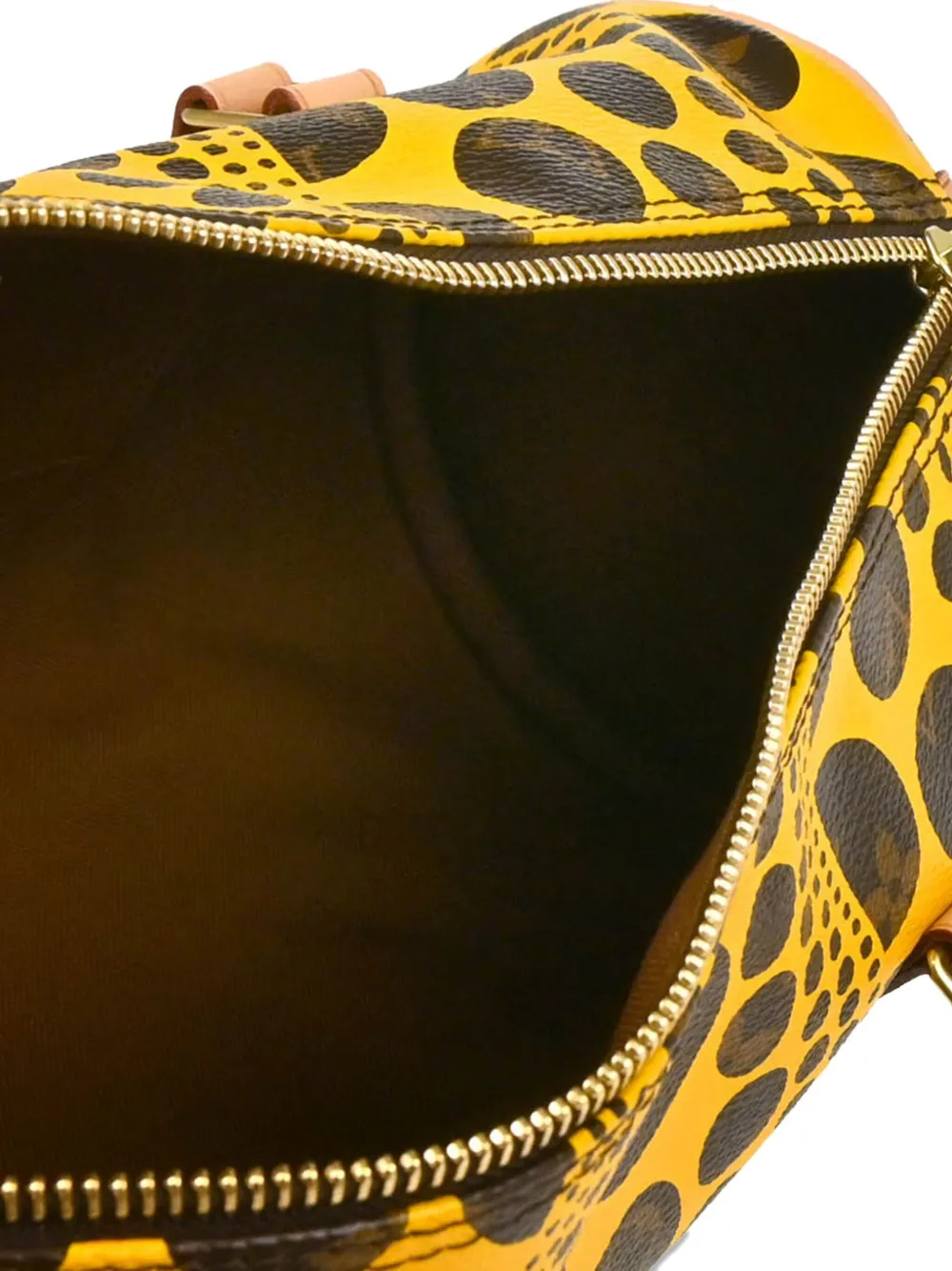 Pre-owned Louis Vuitton X Yayoi Kusama 2012 Dots Infinity Papillon Handbag In Yellow