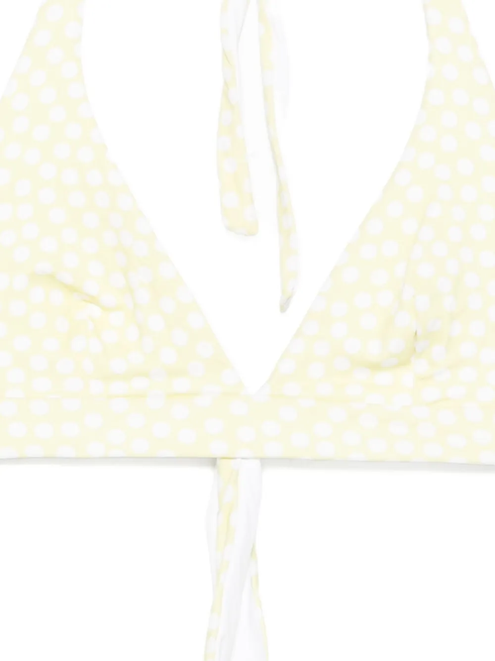 Fisico polka-dot halter-neck bikini Groen