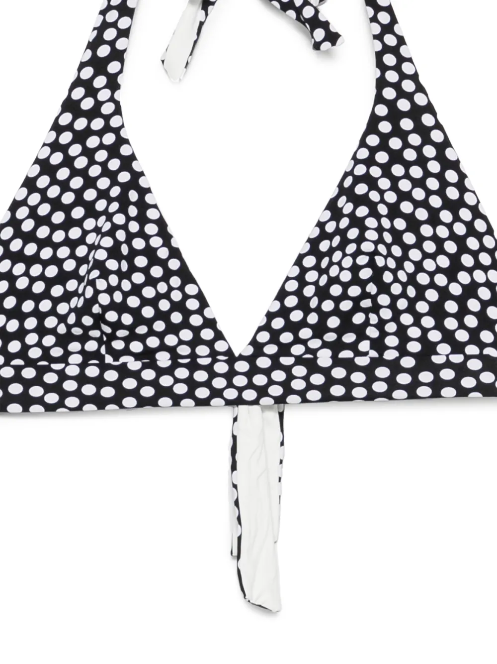 Fisico Bikini met stippen en halternek Zwart